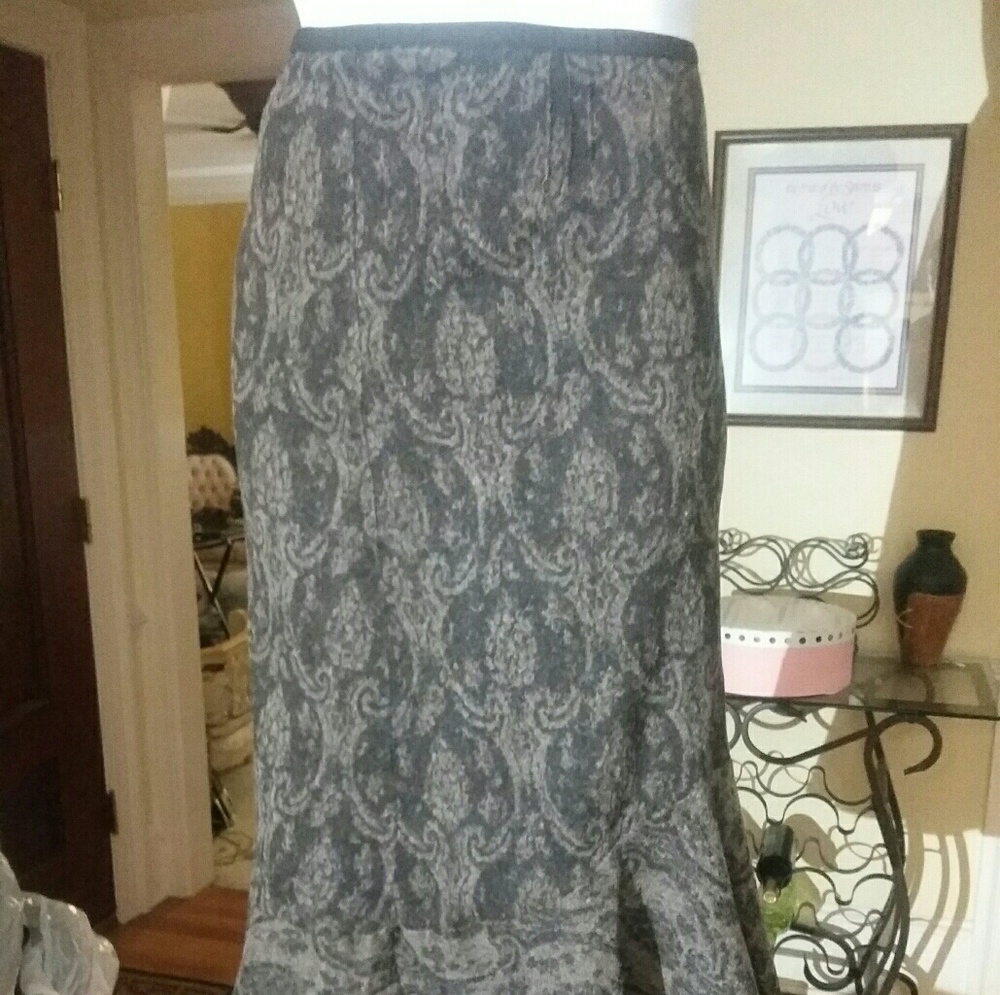 J.Jill Gray printed skirt